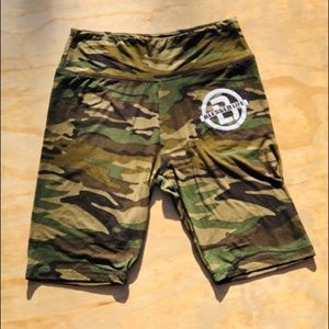 New blessed life Camouflage Cotton biker shorts